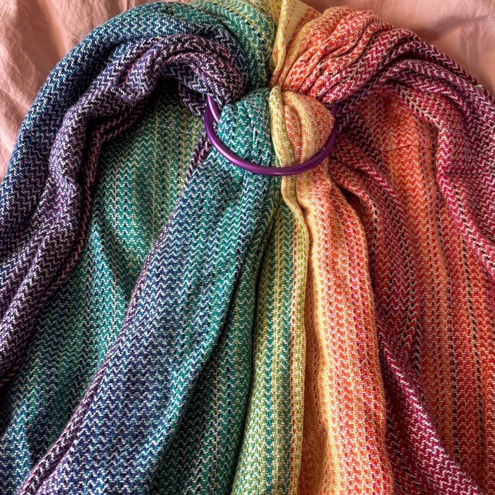 Apple Blossom Wovens semi custom ring sling